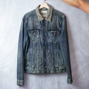 All Saints Corduroy Collared Jean Jacket